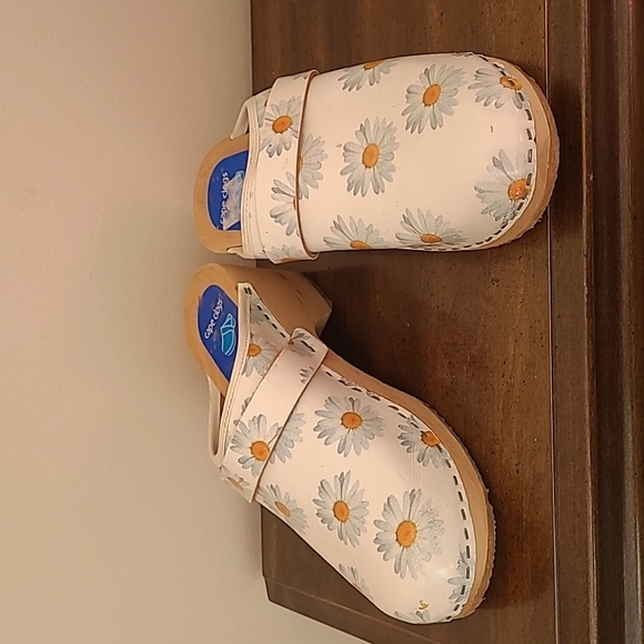 Cape Clogs Daisy On White Size 37 - Picture 5 of 5